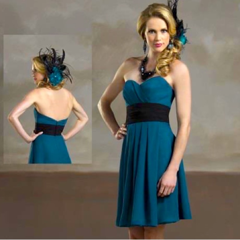 FY chiffon gold & champagne bridesmaid/ cocktail dress